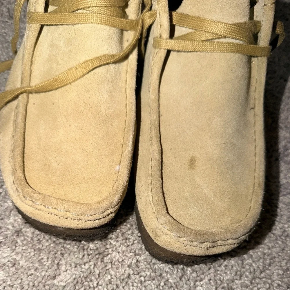 Clarks Originals Wallabee Maple Tan Suede Moccasin Shoes 10.5 M Mens